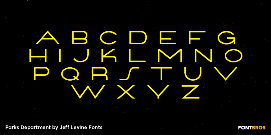 Parks Department Font Poster #2