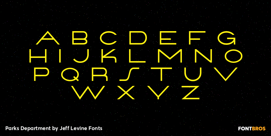 Parks Department Font Poster #3