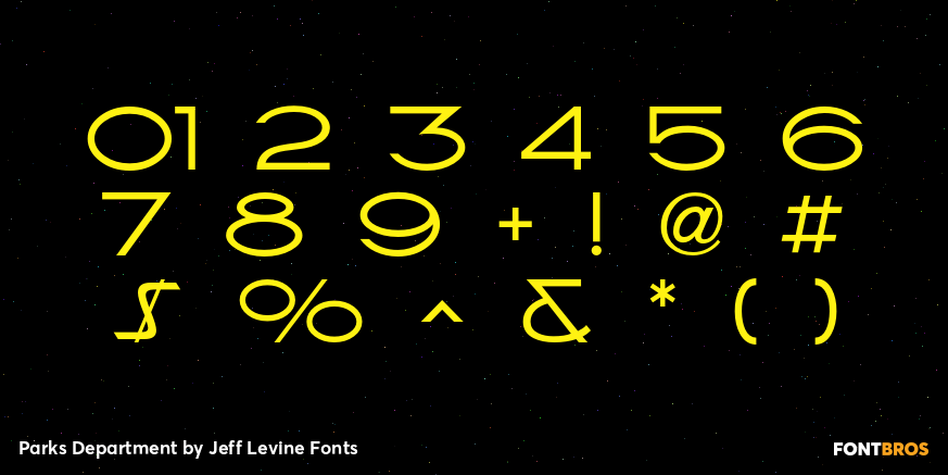 Parks Department Font Poster #4