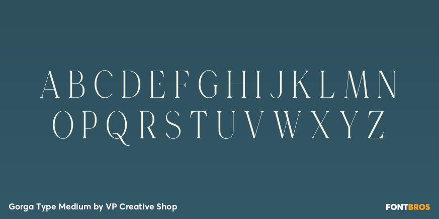 Gorga Type Medium Font Poster #2
