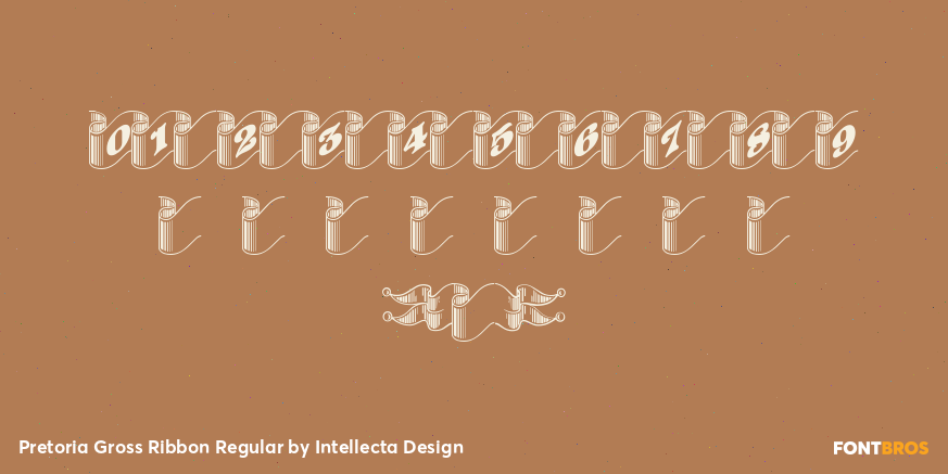Pretoria Gross Ribbon Regular Font Poster #1