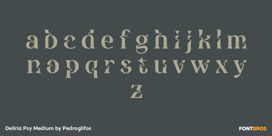 Deliria Psy Medium Font Poster #3
