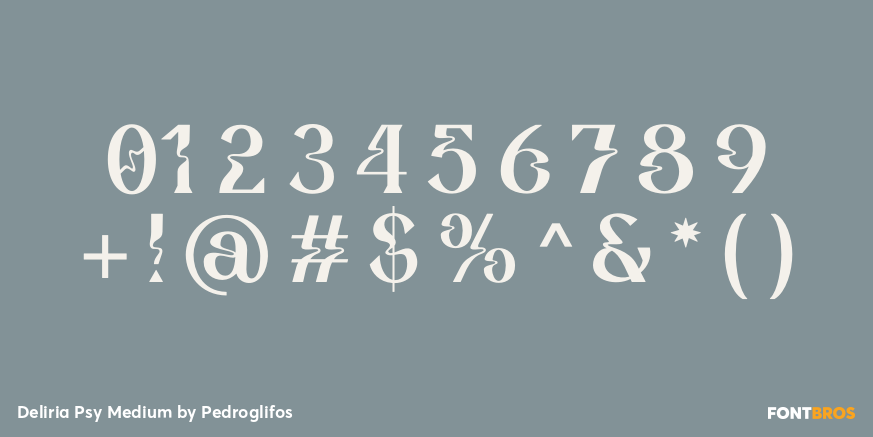 Deliria Psy Medium Font Poster #4