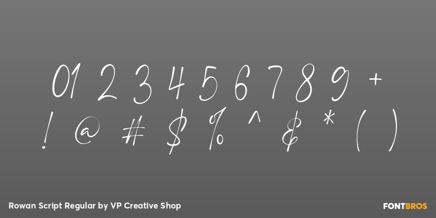 Rowan Script Regular Font Poster #4