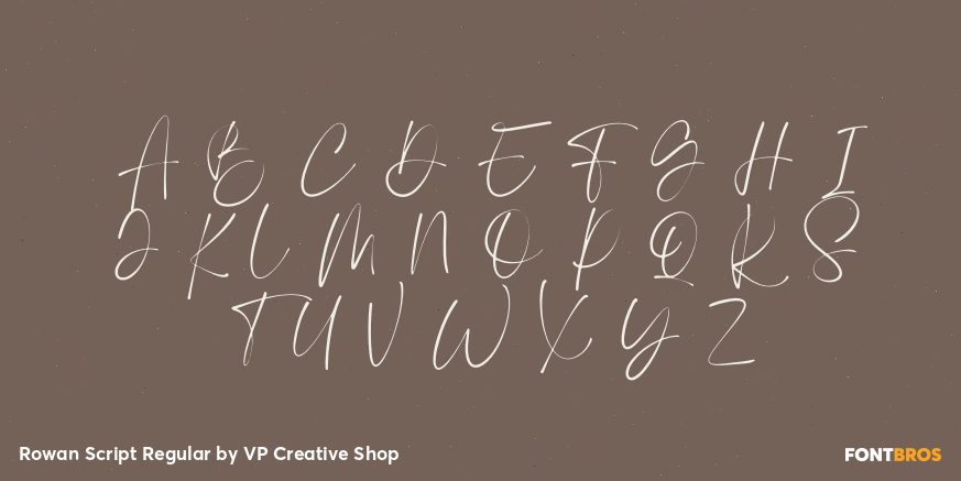 Rowan Script Regular Font Poster #2