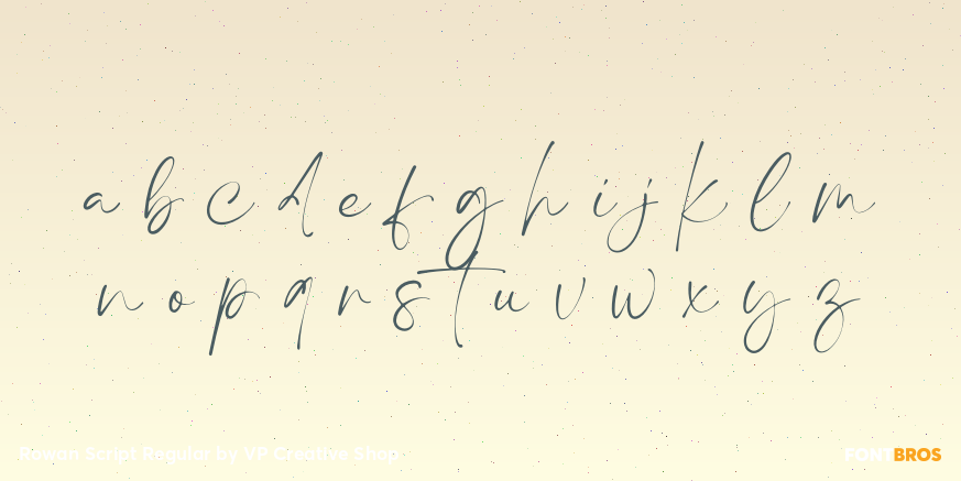 Rowan Script Regular Font Poster #3