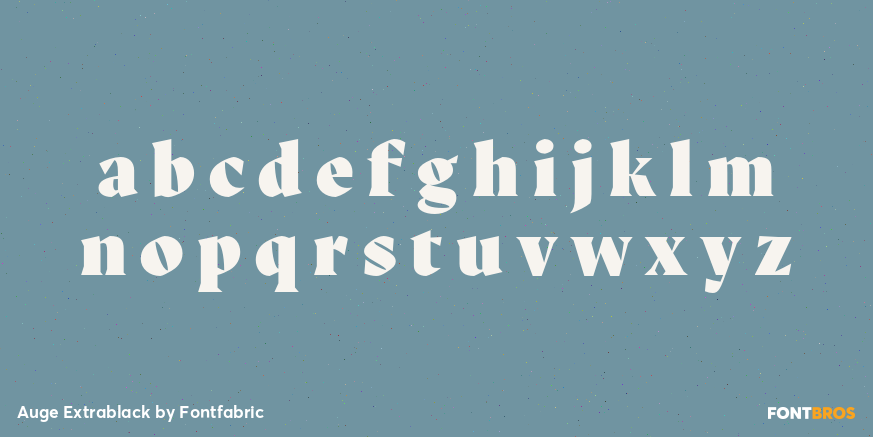 Auge Extrablack Font Poster #3