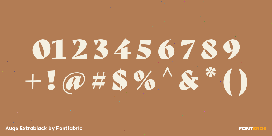 Auge Extrablack Font Poster #4