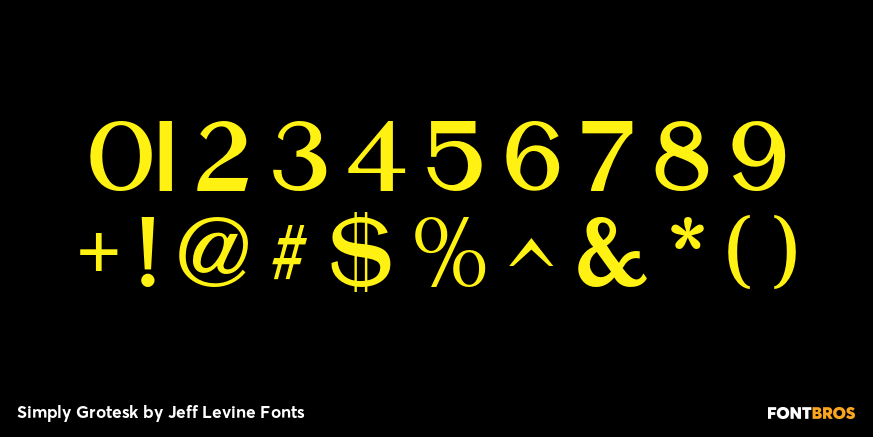 Simply Grotesk Font Poster #1
