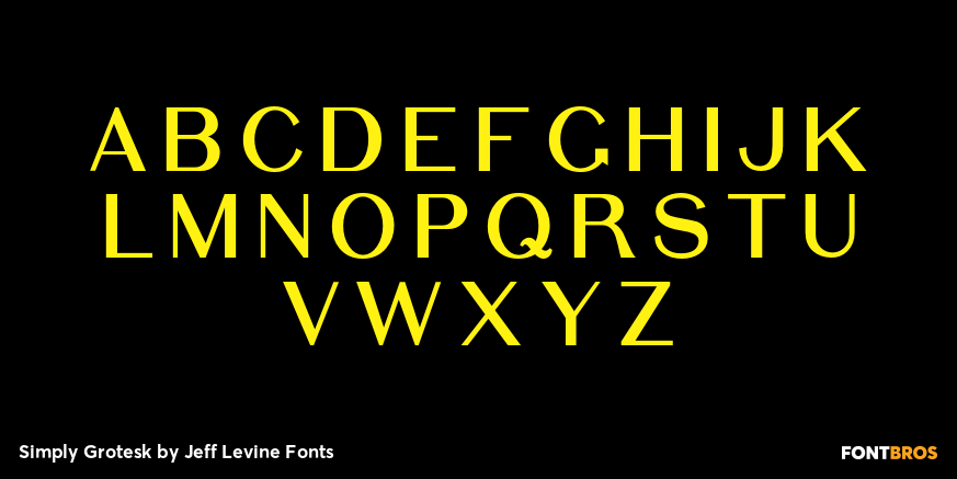 Simply Grotesk Font Poster #2