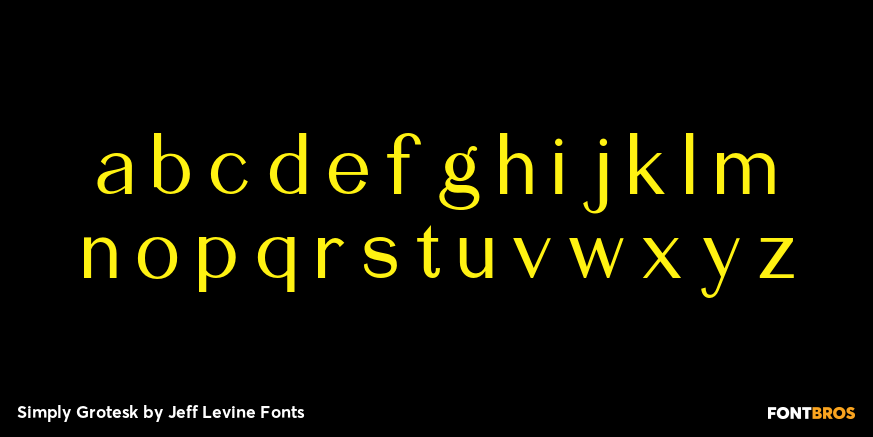 Simply Grotesk Font Poster #3