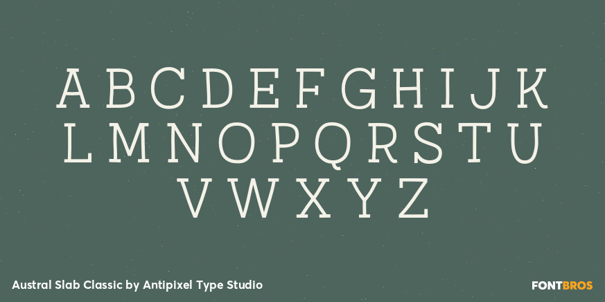 Austral Slab Classic Font Poster #1