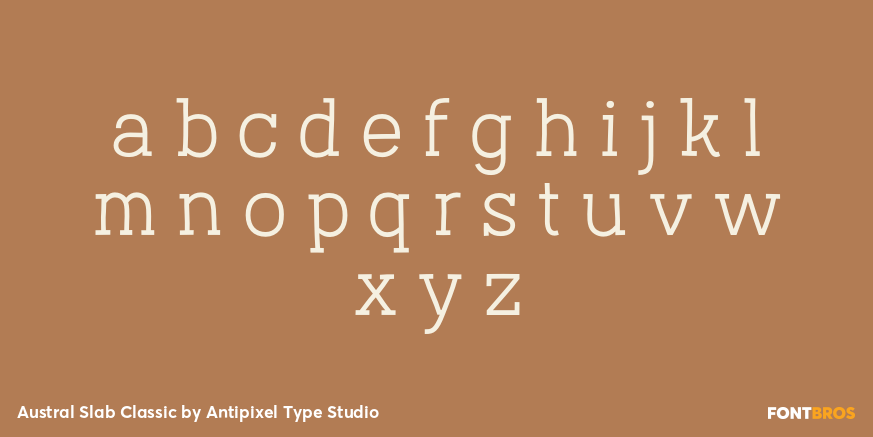 Austral Slab Classic Font Poster #1
