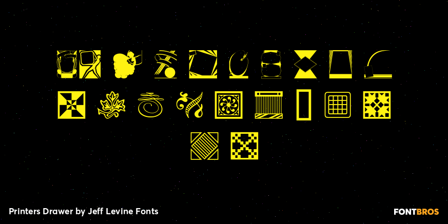 Printers Drawer Font Poster #4