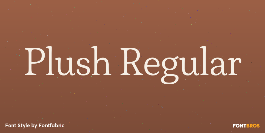 Plush Regular Font Poster #1