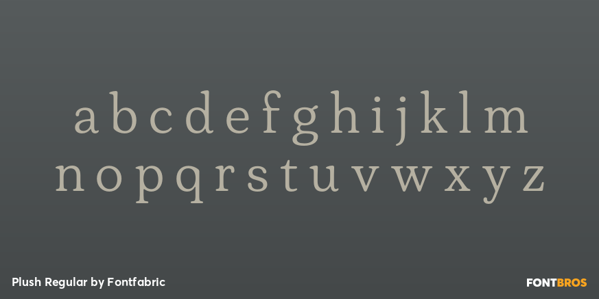 Plush Regular Font Poster #1