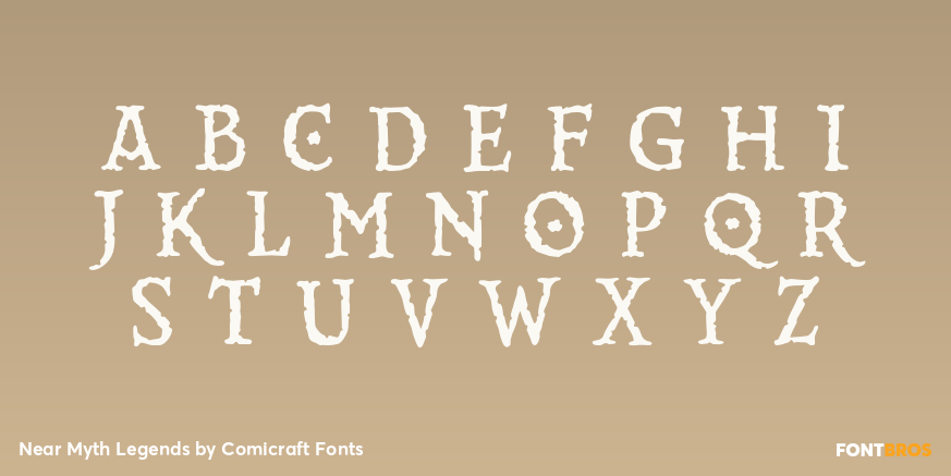Near Myth Legends Font Poster #2