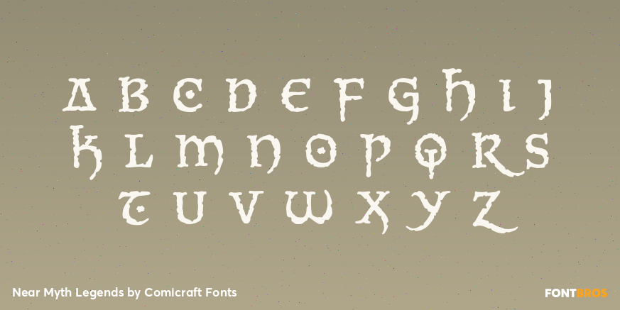 Near Myth Legends Font Poster #3