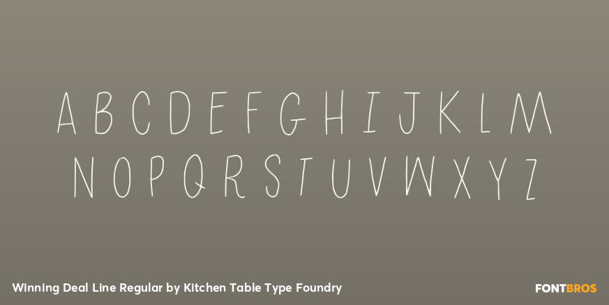 Winning Deal Line Regular Font Poster #3