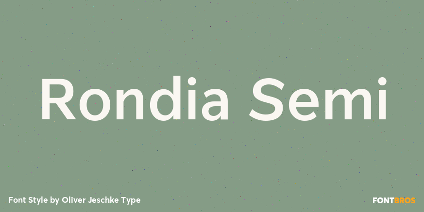Rondia Semi Font Poster
