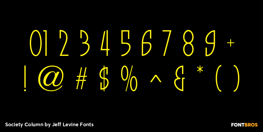 Society Column Font Poster #4