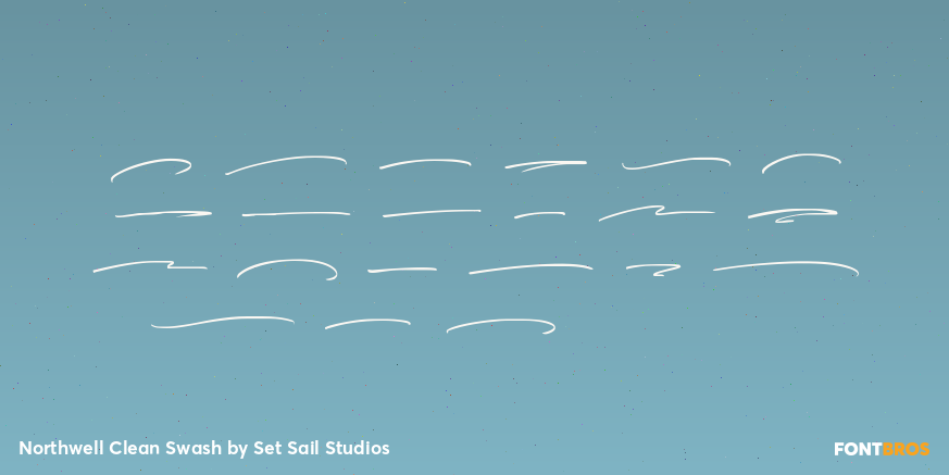 Northwell Clean Swash Font Poster #2