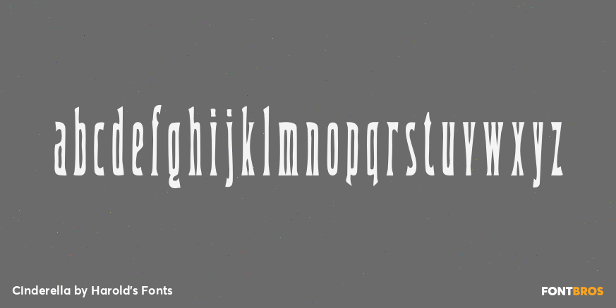 Cinderella Font Poster #3