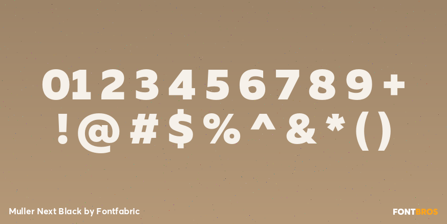 Muller Next Black Font Poster #4