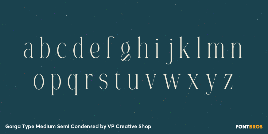 Gorga Type Medium Semi Condensed Font Poster #3