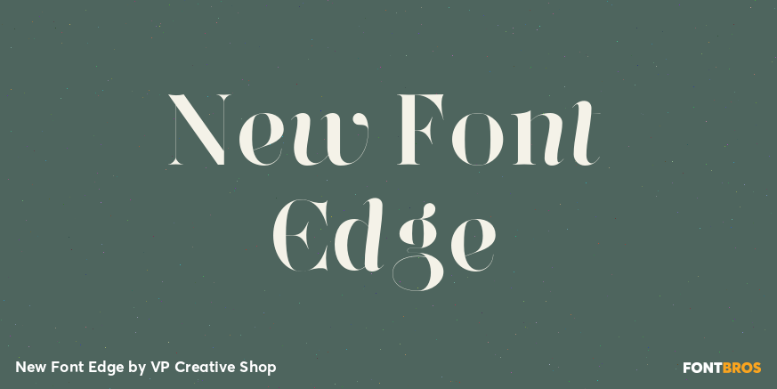 New Font Edge Font Poster #1