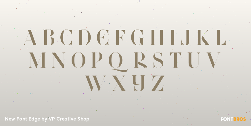New Font Edge Font Poster #2