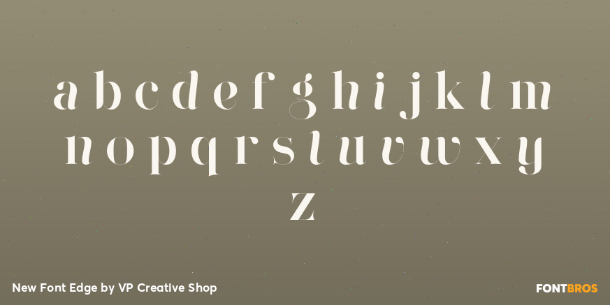 New Font Edge Font Poster #3