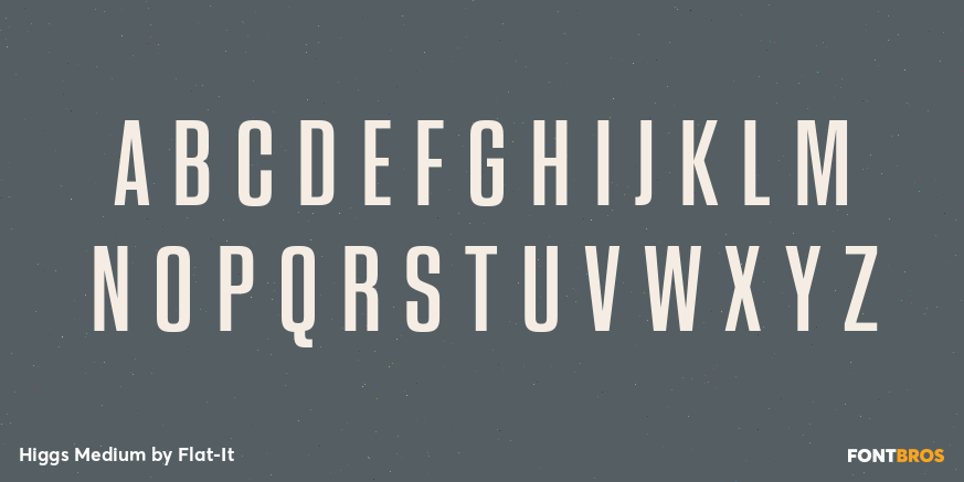 Higgs Medium Font Poster #2