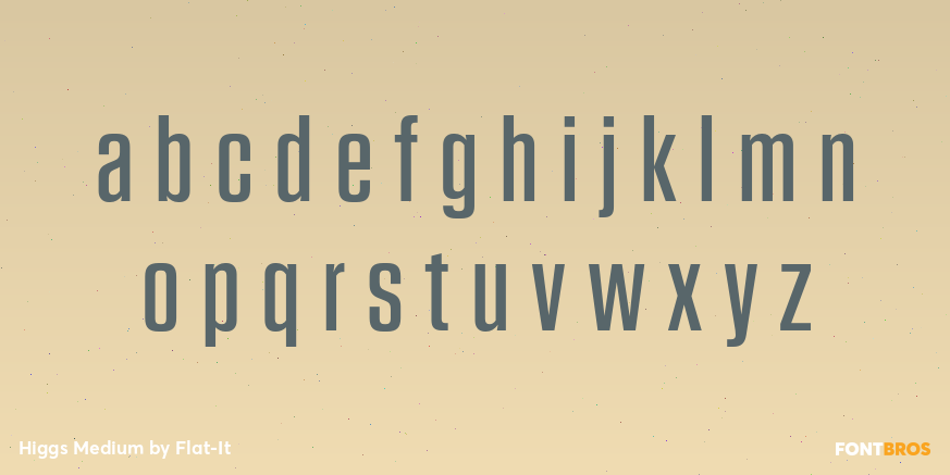 Higgs Medium Font Poster #3