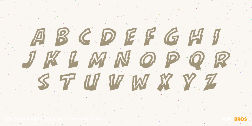 Kill Switch Inline Italic Font Poster #2