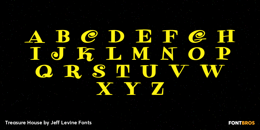 Treasure House Font Poster #3