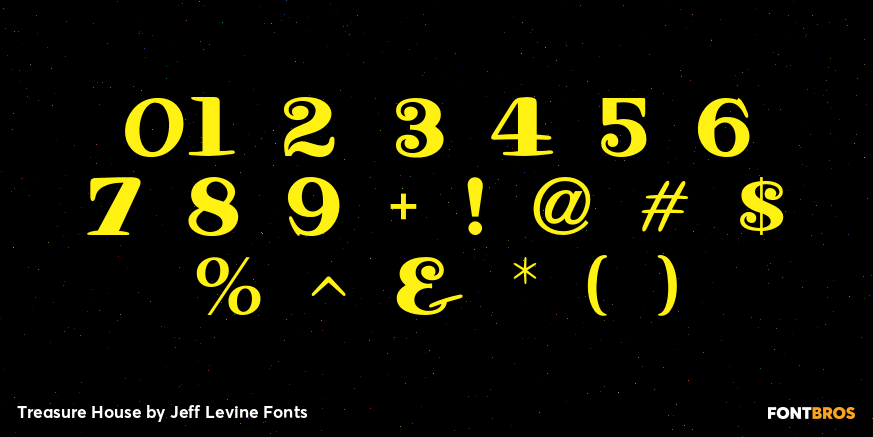 Treasure House Font Poster #4