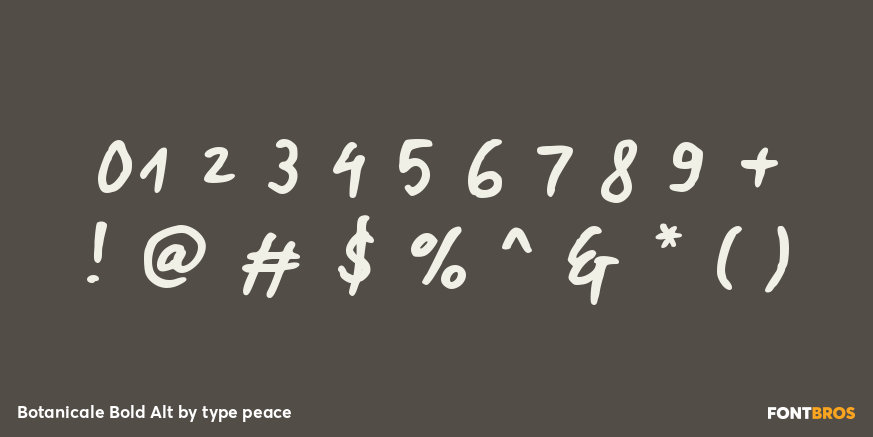 Botanicale Bold Alt Font Poster #4