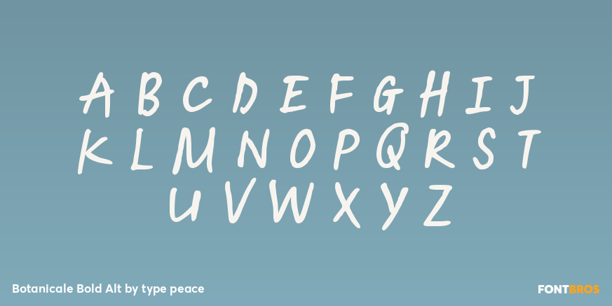 Botanicale Bold Alt Font Poster #2