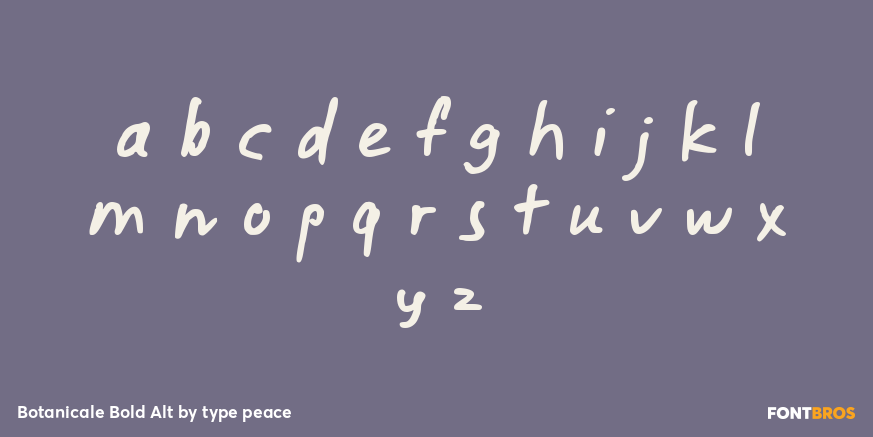 Botanicale Bold Alt Font Poster #3