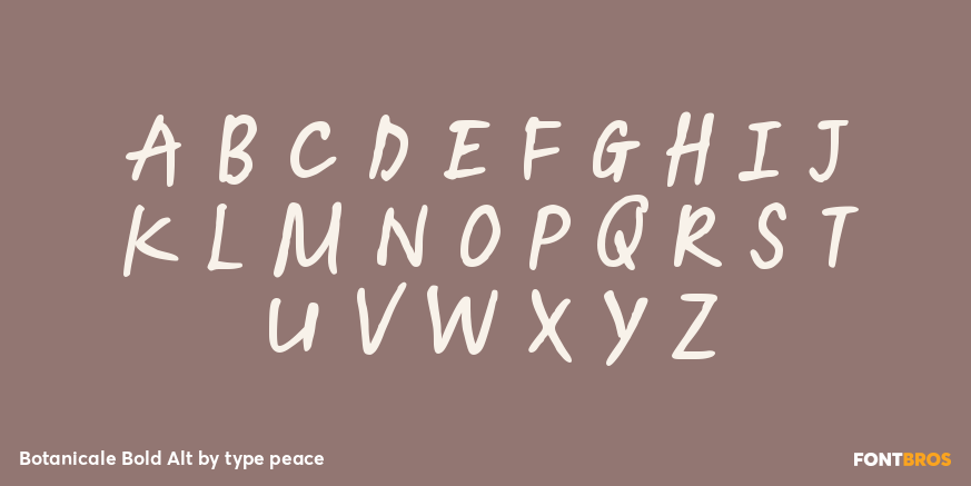 Botanicale Bold Alt Font Poster #2