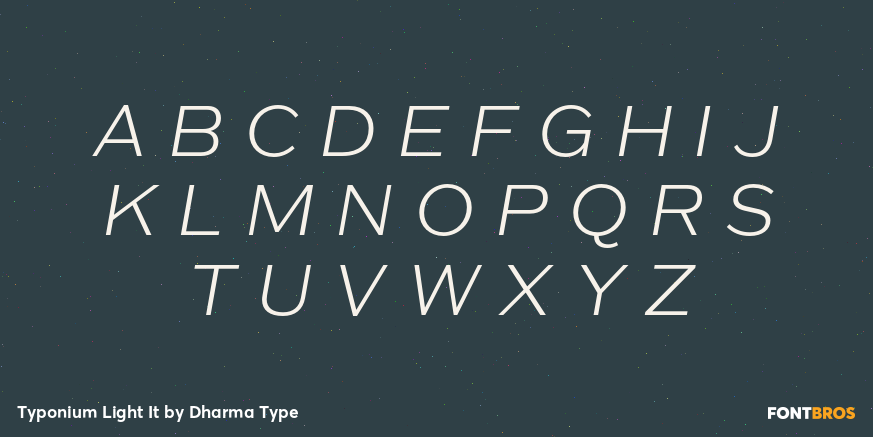 Typonium Light It Font Poster #2