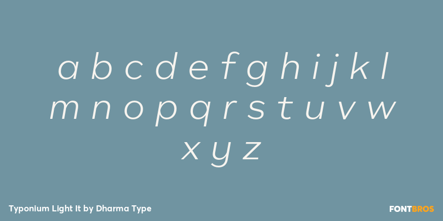 Typonium Light It Font Poster #3