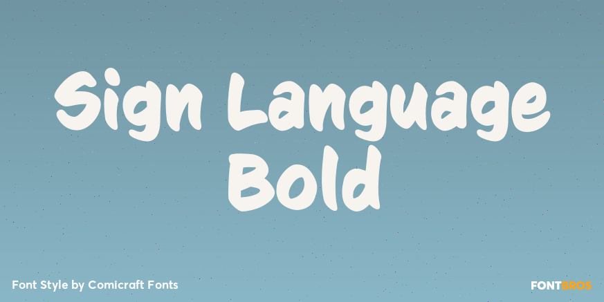 Sign Language Bold Poster