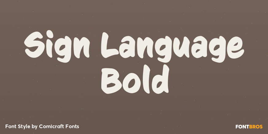 Sign Language Bold Poster