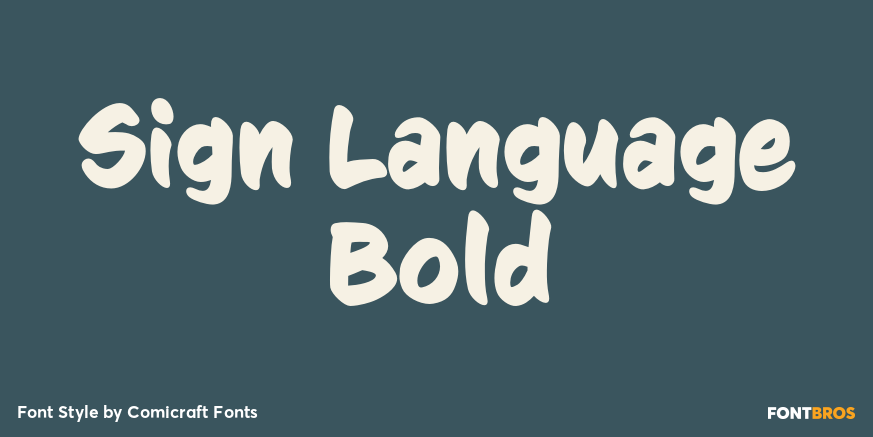 Sign Language Bold Poster