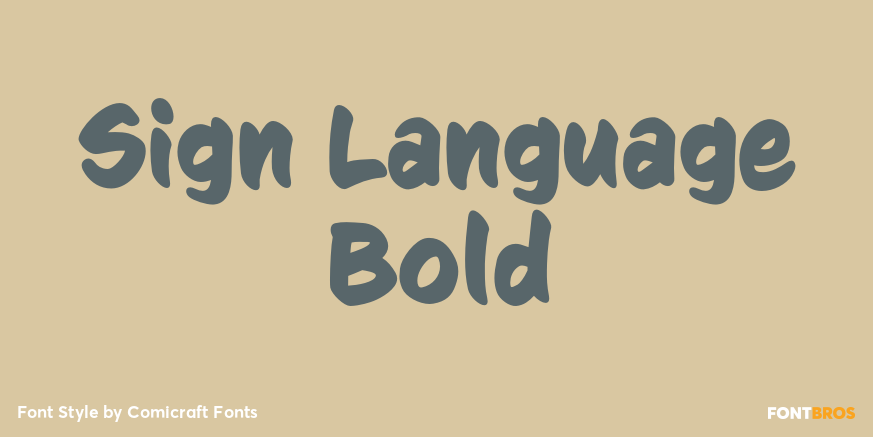 Sign Language Bold Poster