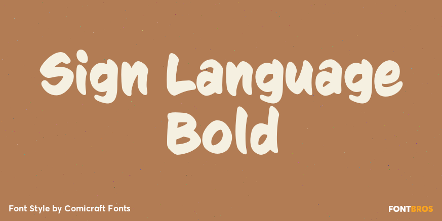 Sign Language Bold Poster