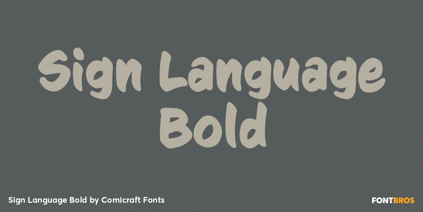Sign Language Bold Poster
