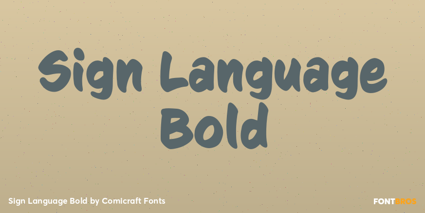 Sign Language Bold Poster